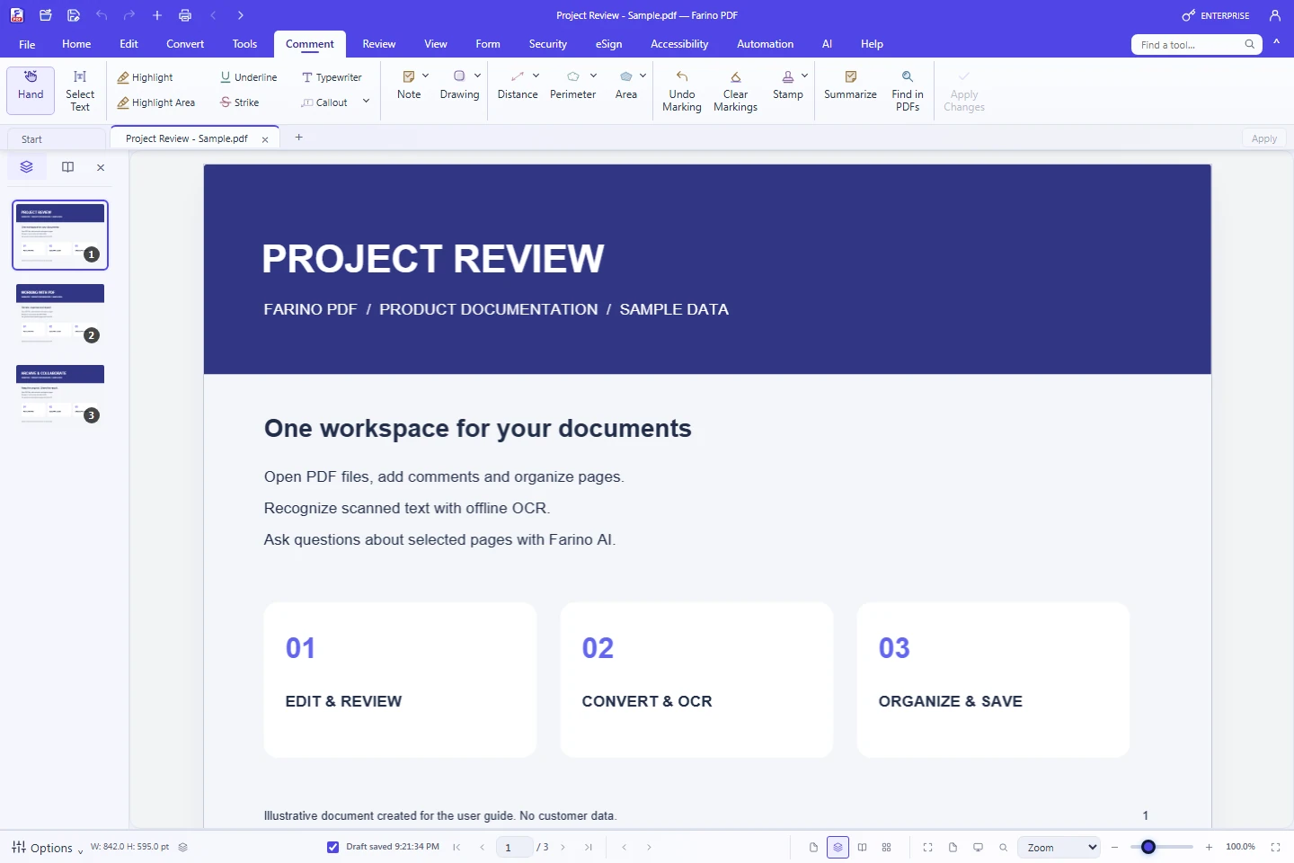 8. Markup, Callout, dan Stamp — Farino PDF desktop workspace